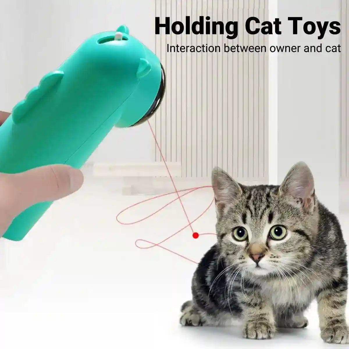 Interactive Laser Cat Toy Smart Automatic Cat Laser with Multiple Modes