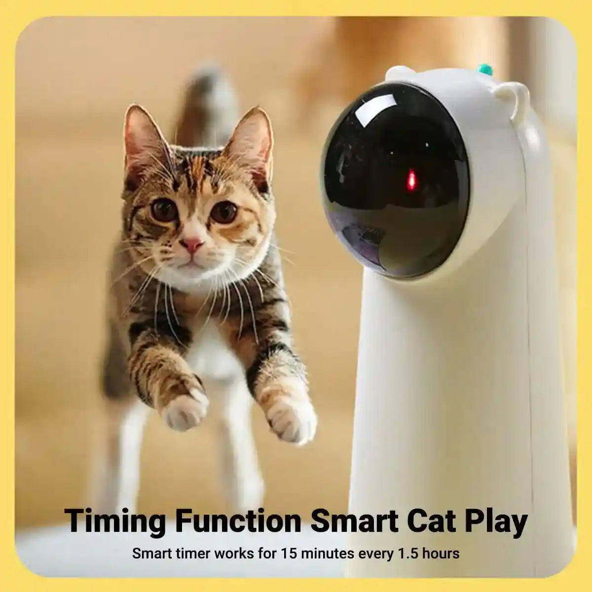 Interactive Laser Cat Toy Smart Automatic Cat Laser with Multiple Modes