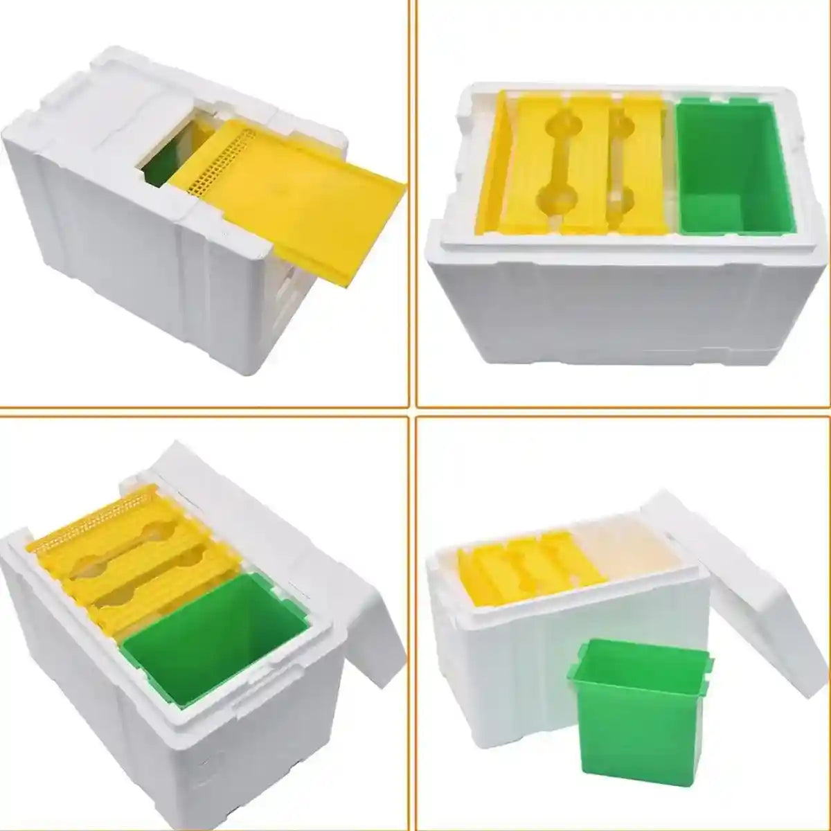 Insulated Foam Bee Boxes for Queen Rearing and Hive Expansion