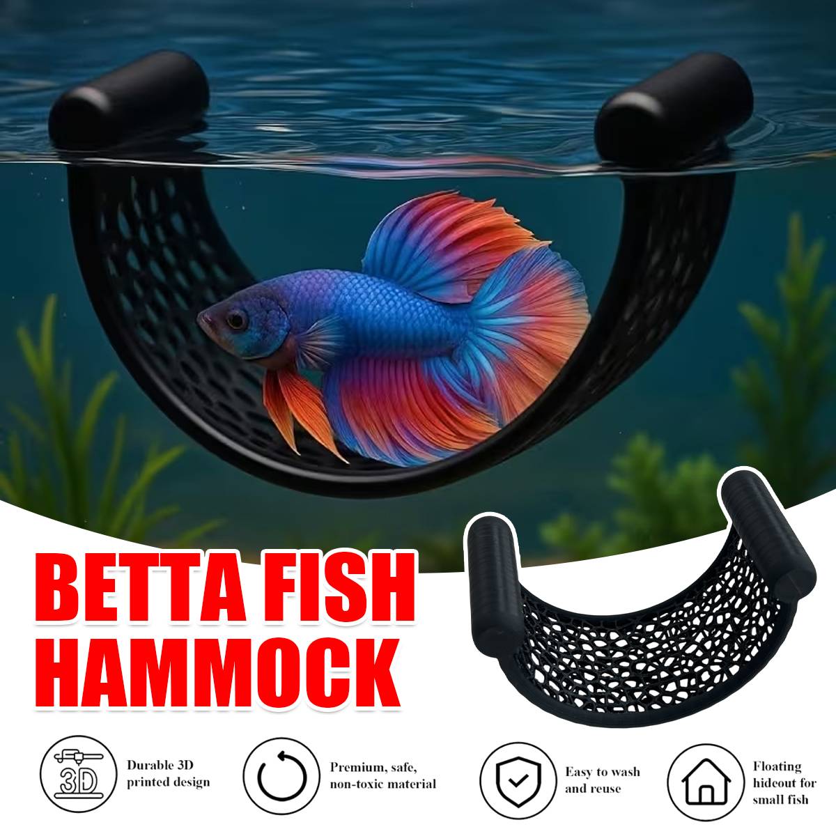 Betta Fish Hammock Floating Rest