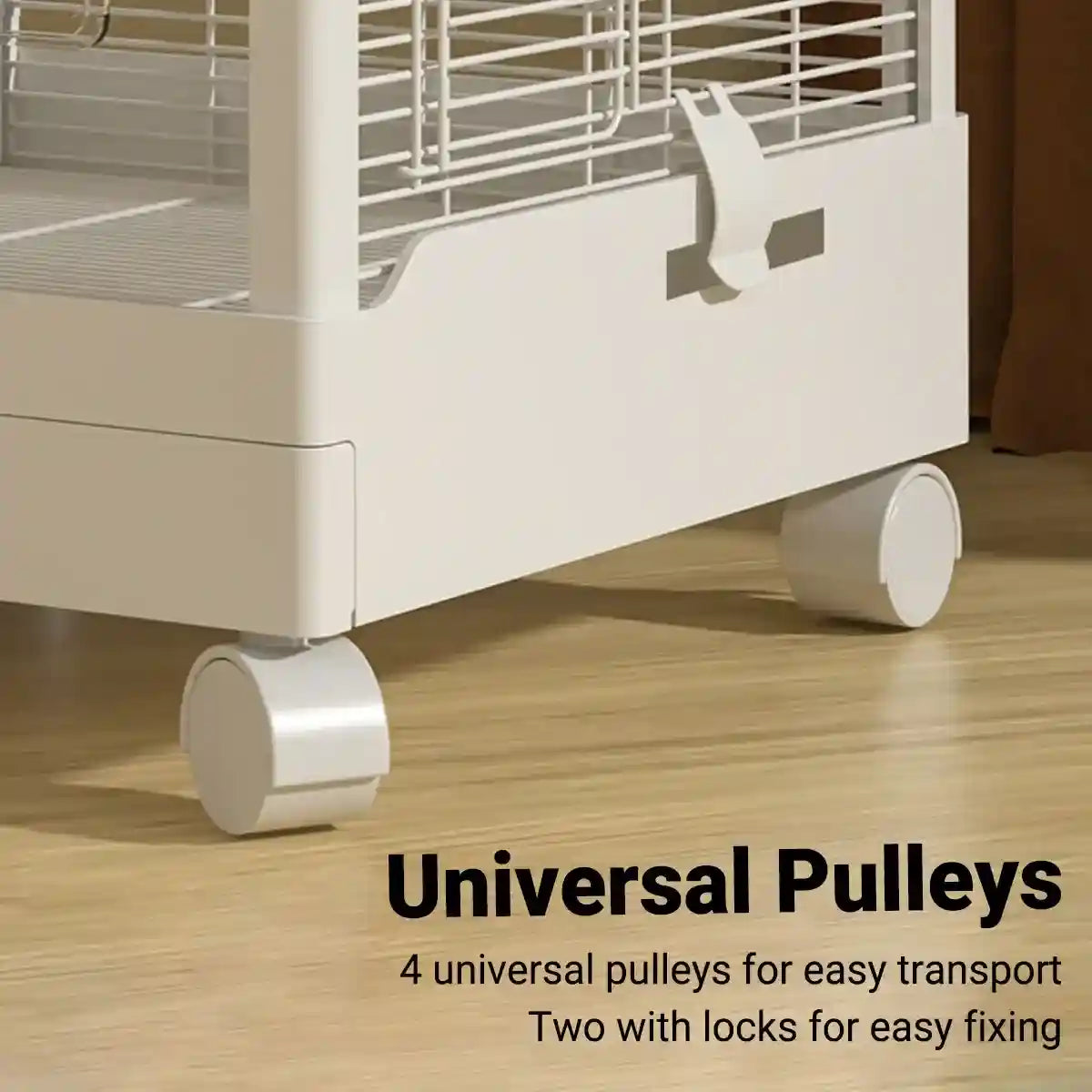 Modern Large Bird Cage with Acrylic Panels and Skylight Playtop