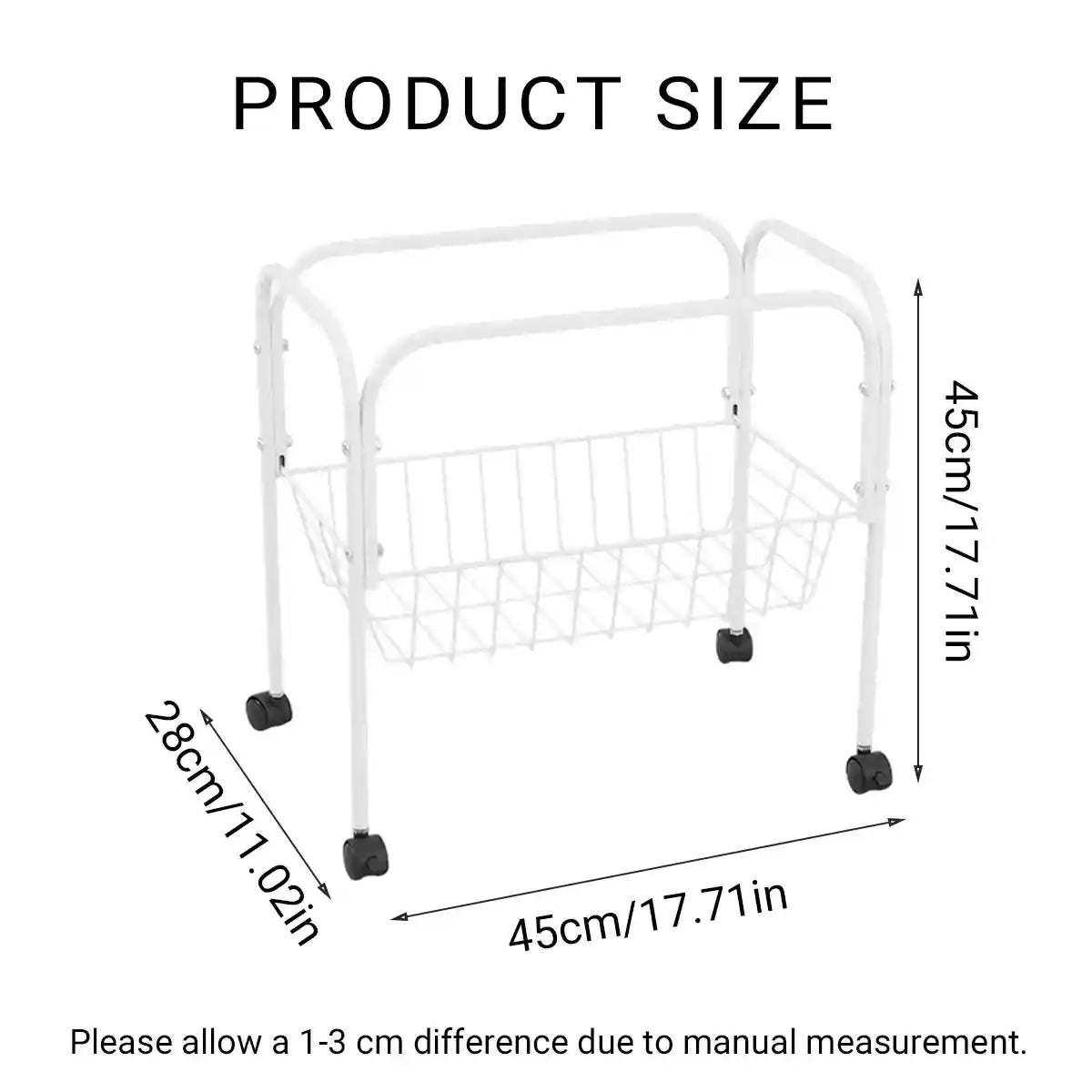 Birdhouse Bracket Universal Rolling Stand with Storage Basket