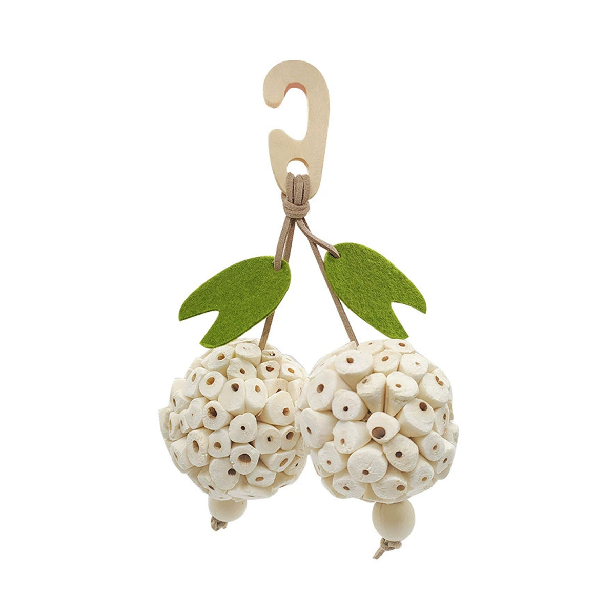 Natural Chewing Ball Bird Toy