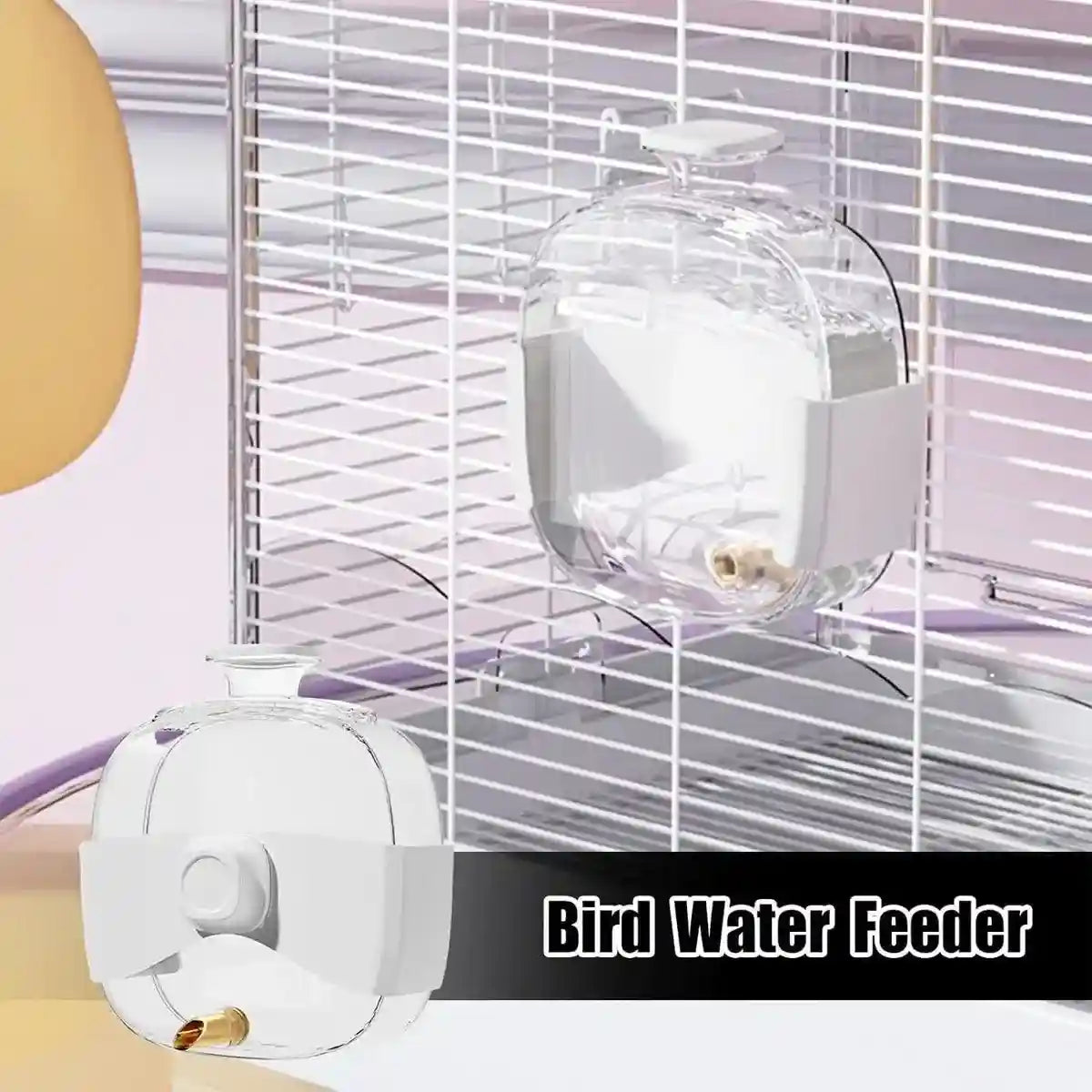 450ml Parrot Water Bottle Bird Drinker Feeder Large Capacity for Birds and Pet