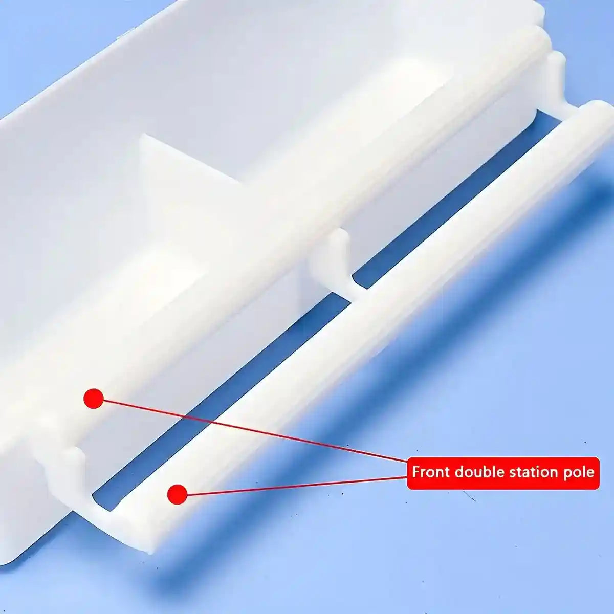 Divided Bird Cage Feeder with Double Perch Hanging Food Container