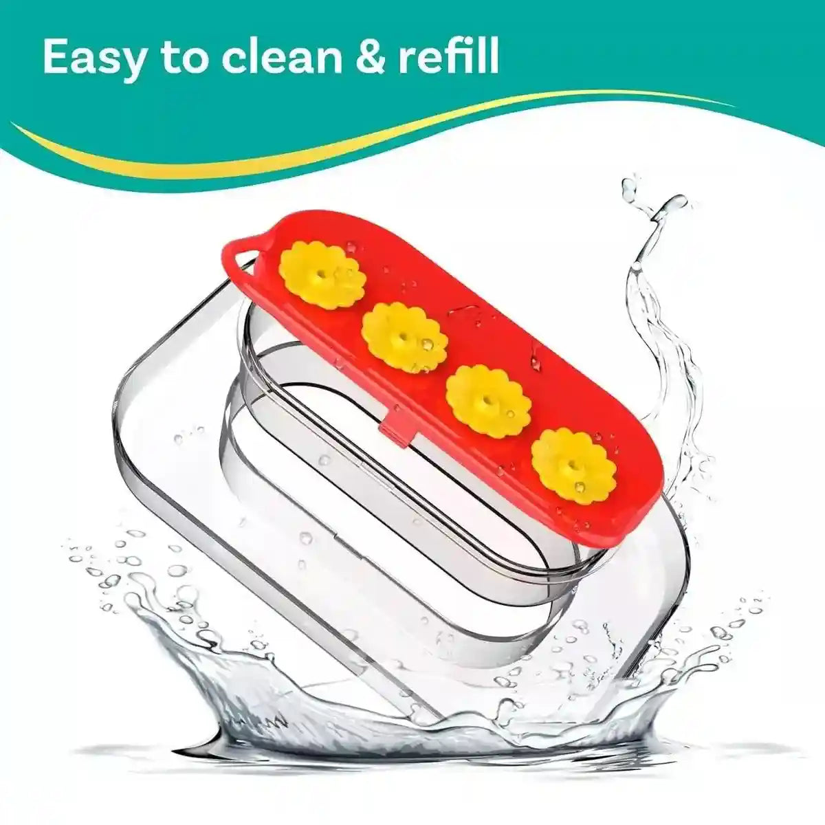 Window Hummingbird Feeder 10oz Capacity with Suction Cup and Ant Moat