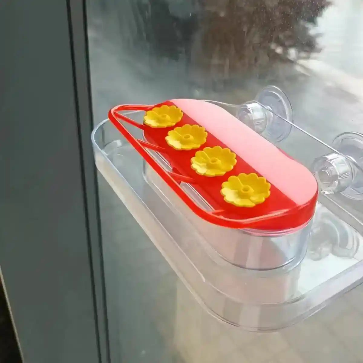 Window Hummingbird Feeder 10oz Capacity with Suction Cup and Ant Moat