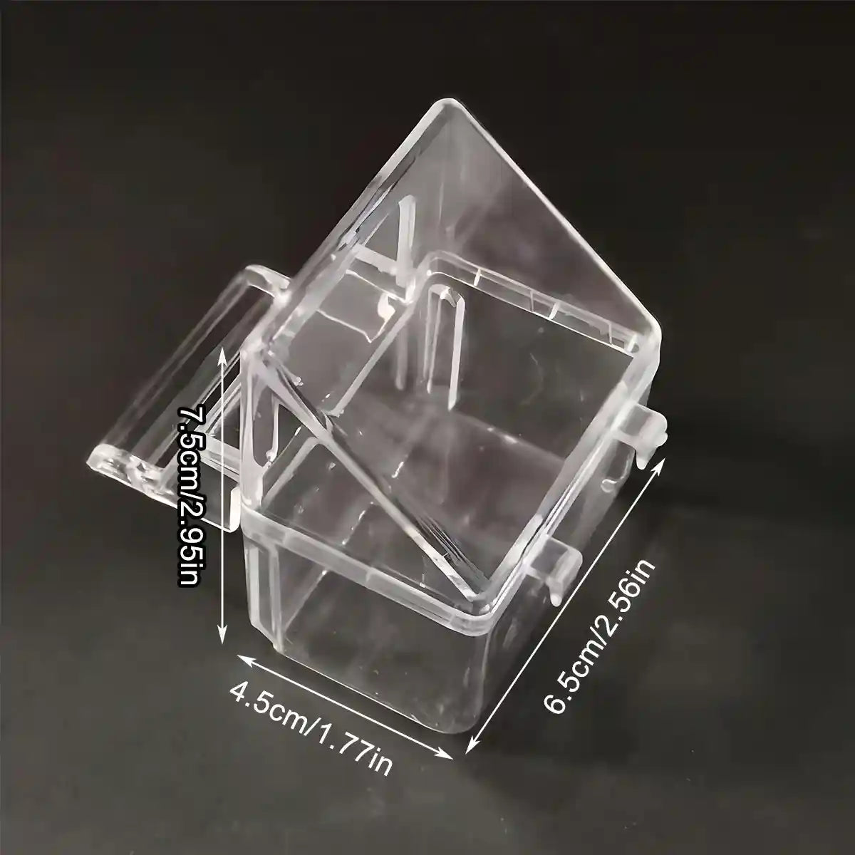 Transparent Plastic Birdcage Food Water Cup Anti-Splash Feeder Bowl