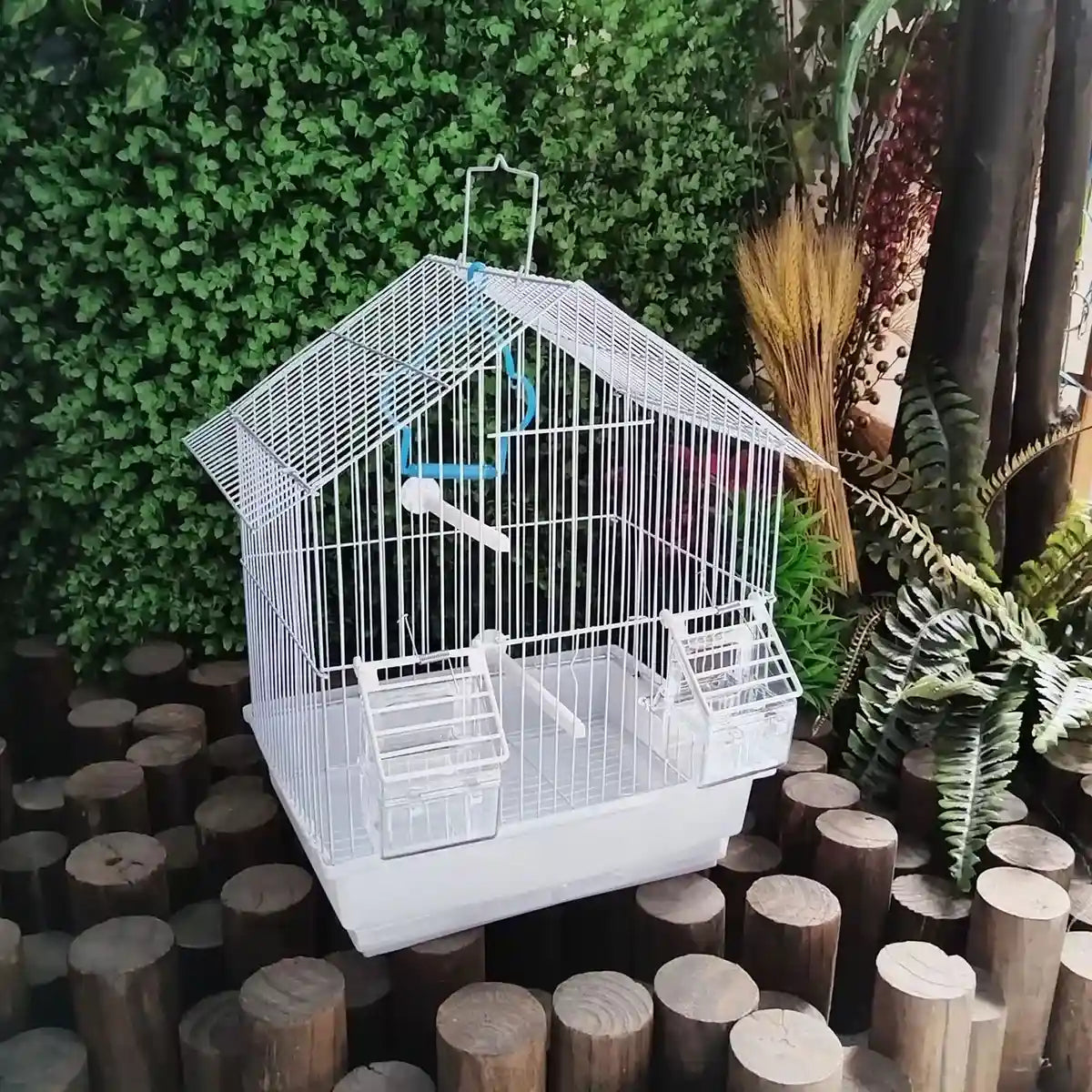 Transparent Plastic Birdcage Food Water Cup Anti-Splash Feeder Bowl