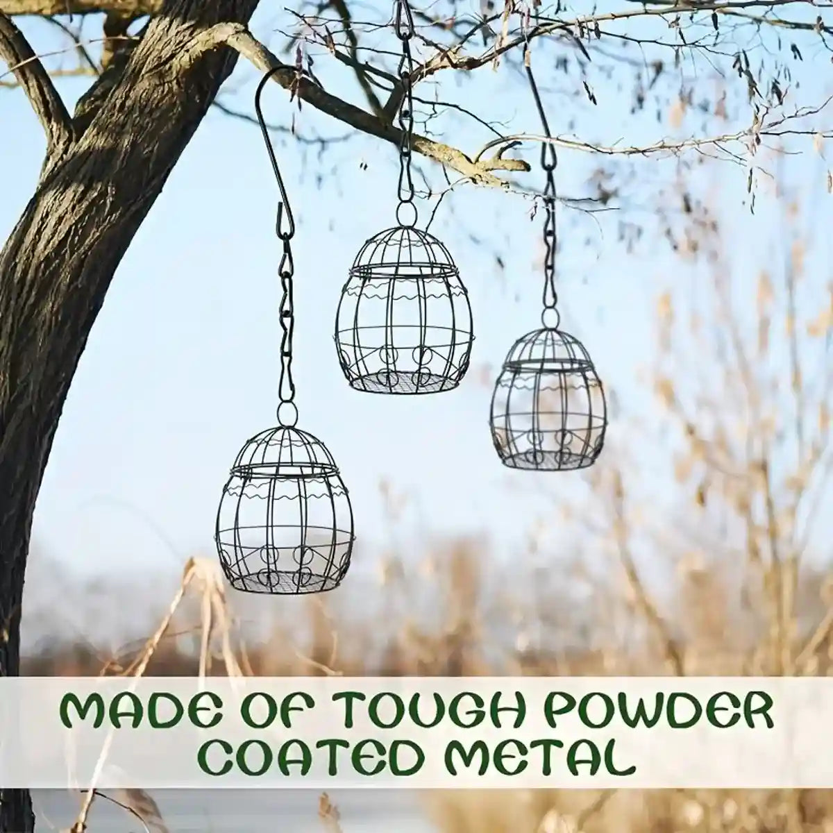 Spring-Style Hanging Bird Feeder for Outdoor Garden or Balcony