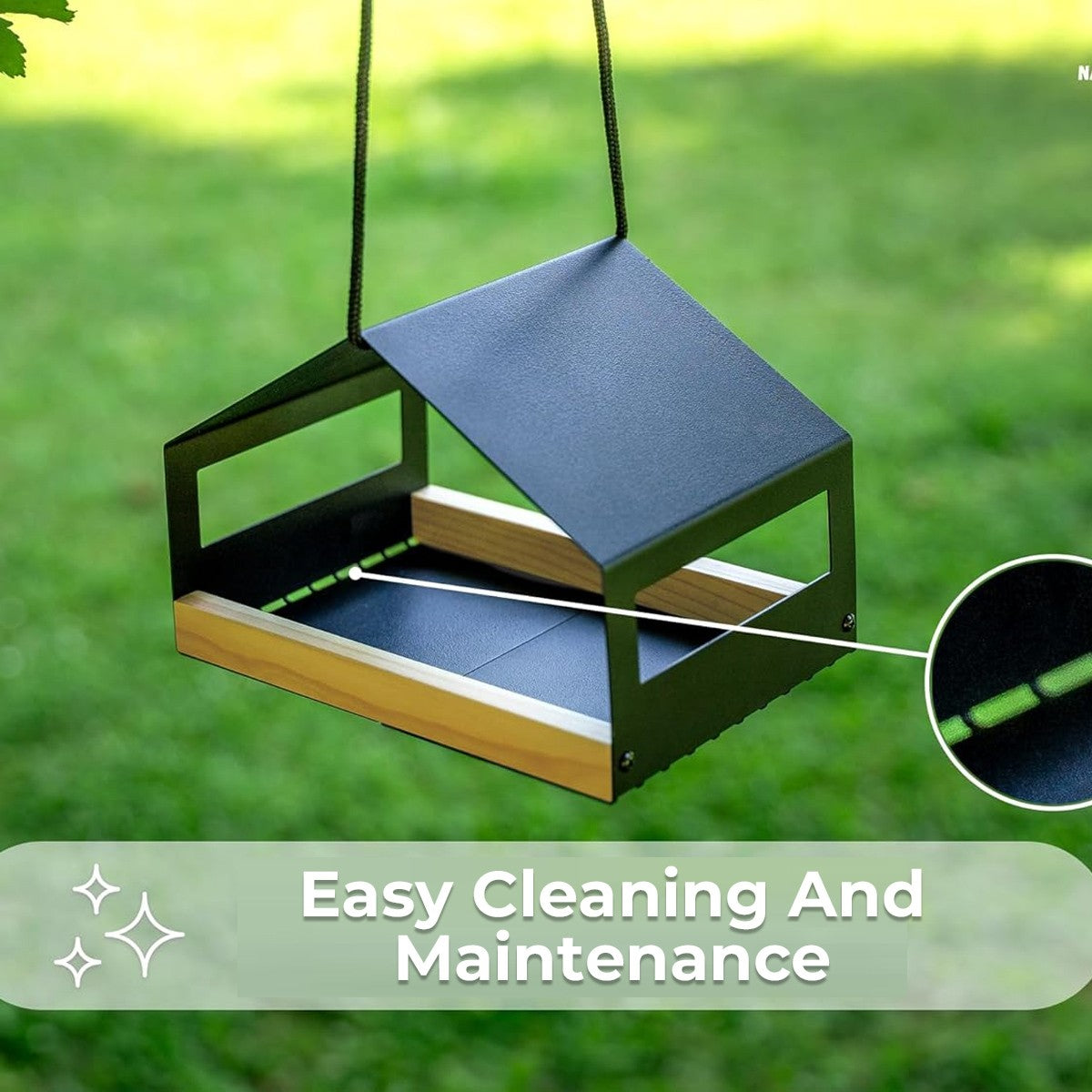 Hanging Bird Feeder - Handmade Outdoor Garden Bird House