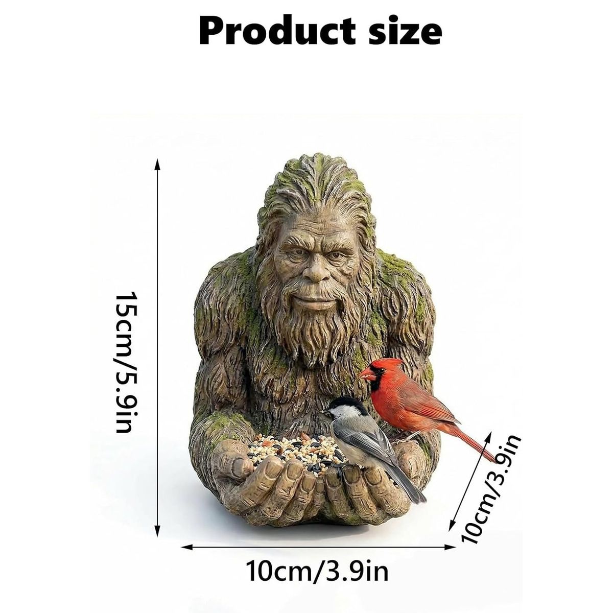Tree Face Resin Bird Feeder for Garden Use