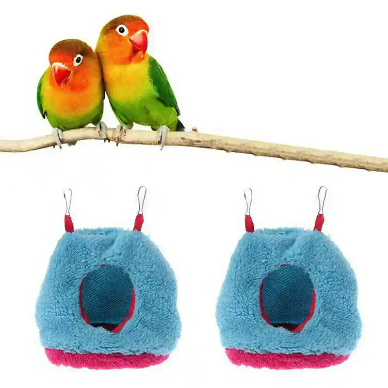 Cozy Parrot House Hammock Hut for Birds S/M/L