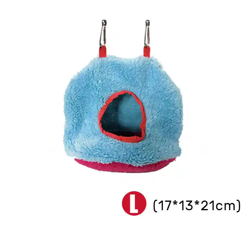 Cozy Parrot House Hammock Hut for Birds S/M/L