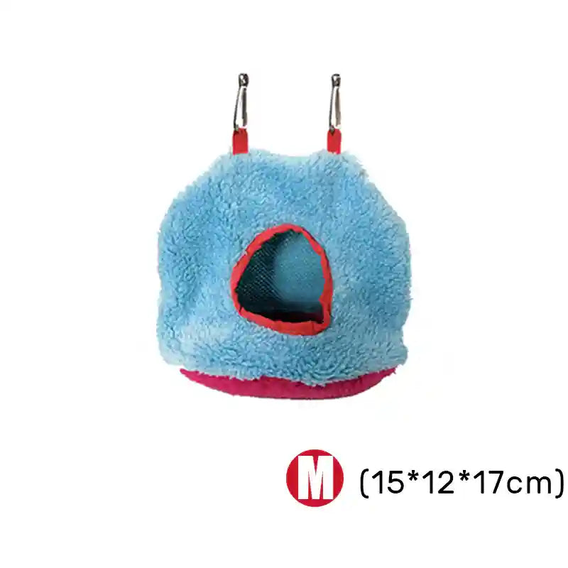 Cozy Parrot House Hammock Hut for Birds S/M/L