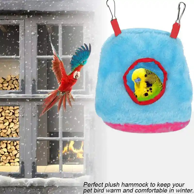 Cozy Parrot House Hammock Hut for Birds S/M/L