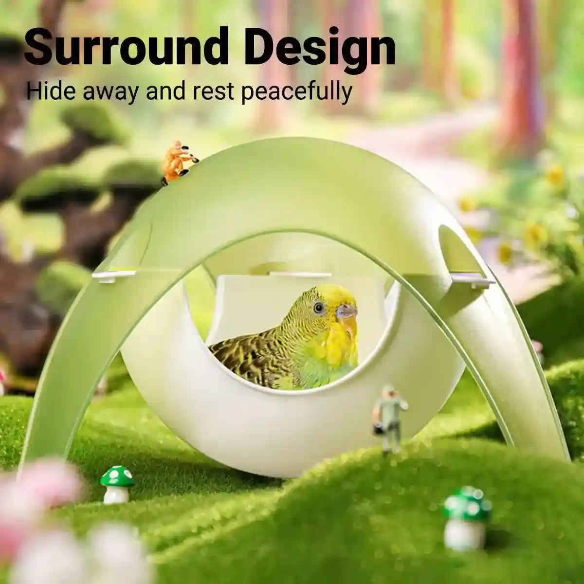 Durable Hummingbird House Space Capsule Bird Shelter for Small Birds