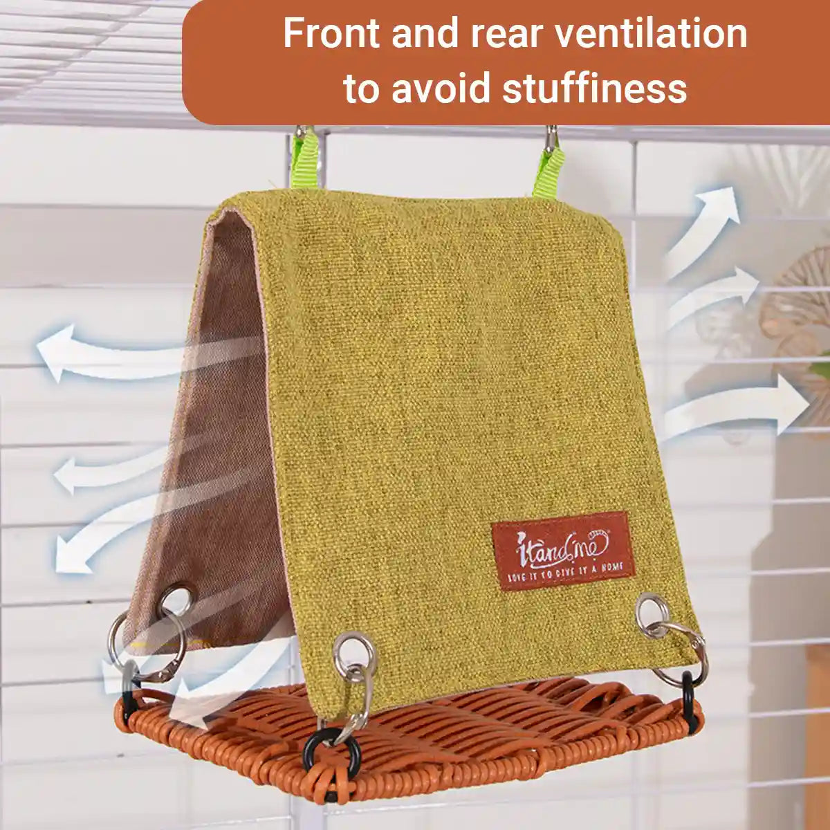 Breathable Bird Nest Hammock for Small Parrots Summer Hanging Bed