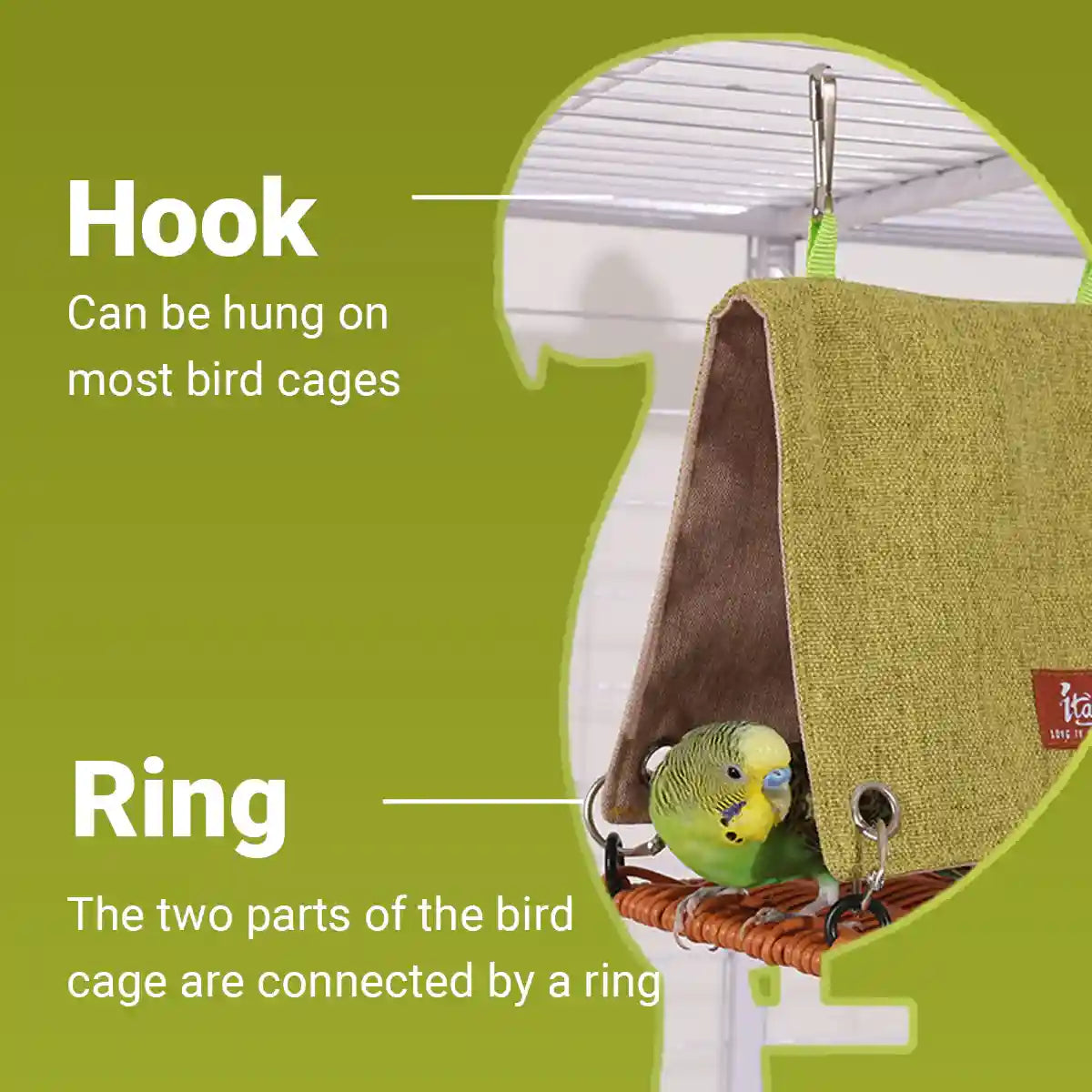 Breathable Bird Nest Hammock for Small Parrots Summer Hanging Bed