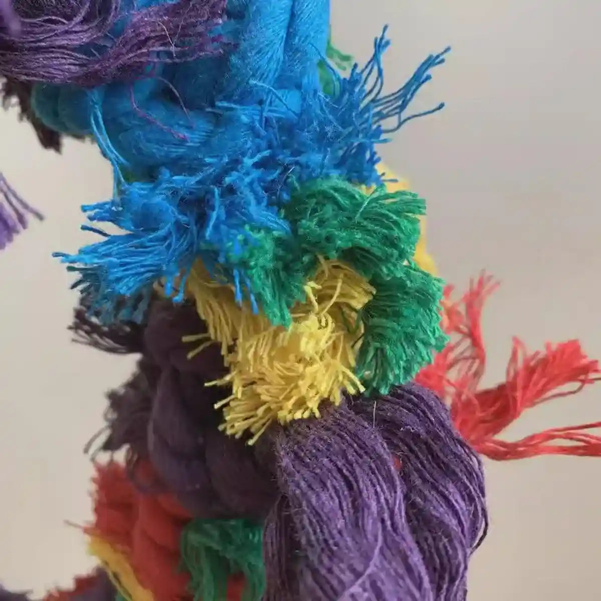 Colorful Cotton Ring Toy for Birds – Durable Rope Perches for Birds