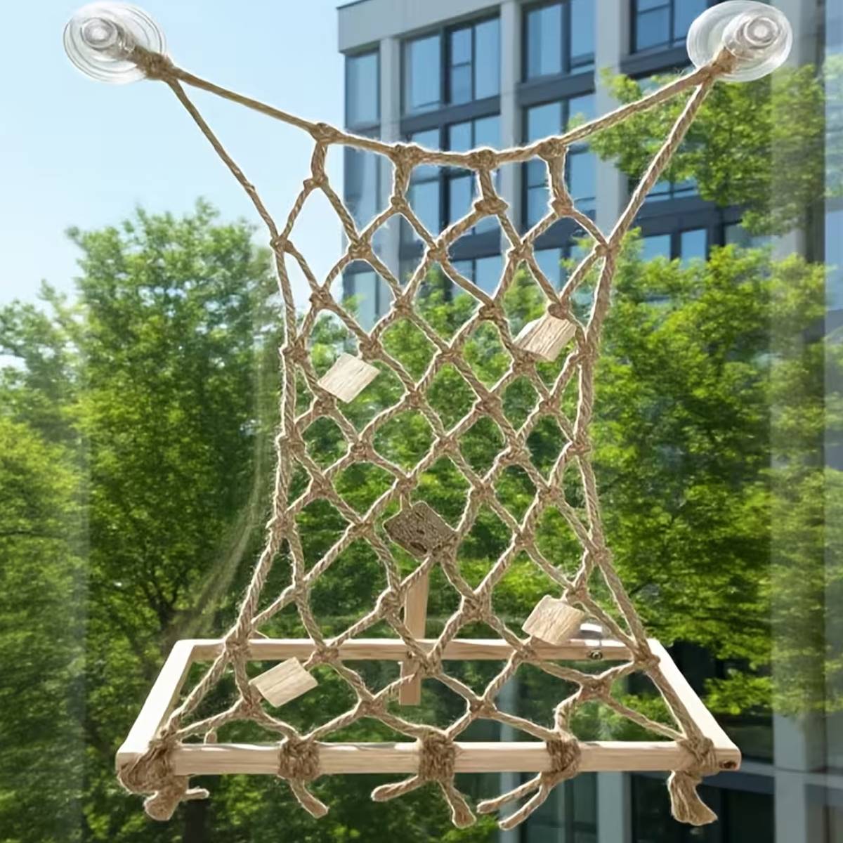 Bird Window Perch with Suction Cups | Sunny Seat Platform for Parrots