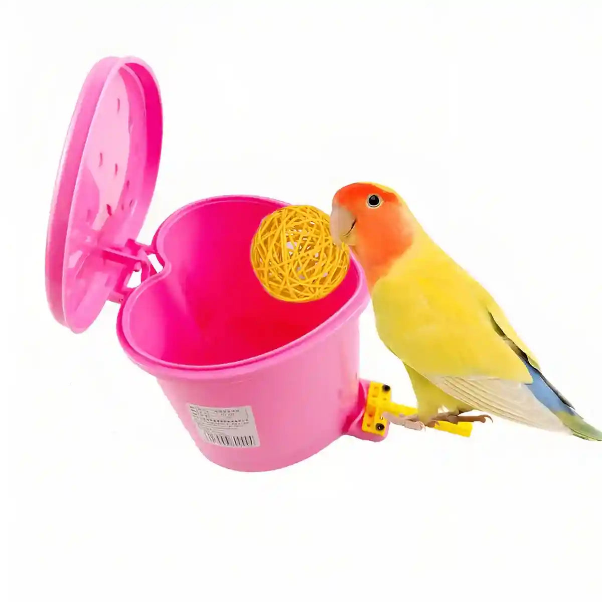 Interactive Bird Toy Set with Training Balls and Bucket for Parrots