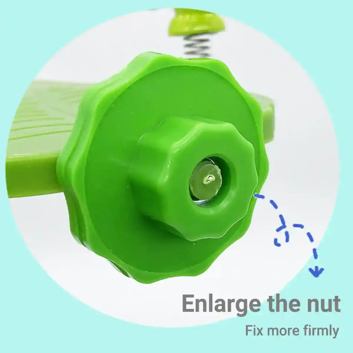 Rocking Cactus Parrot Toy with Mirror and Bells