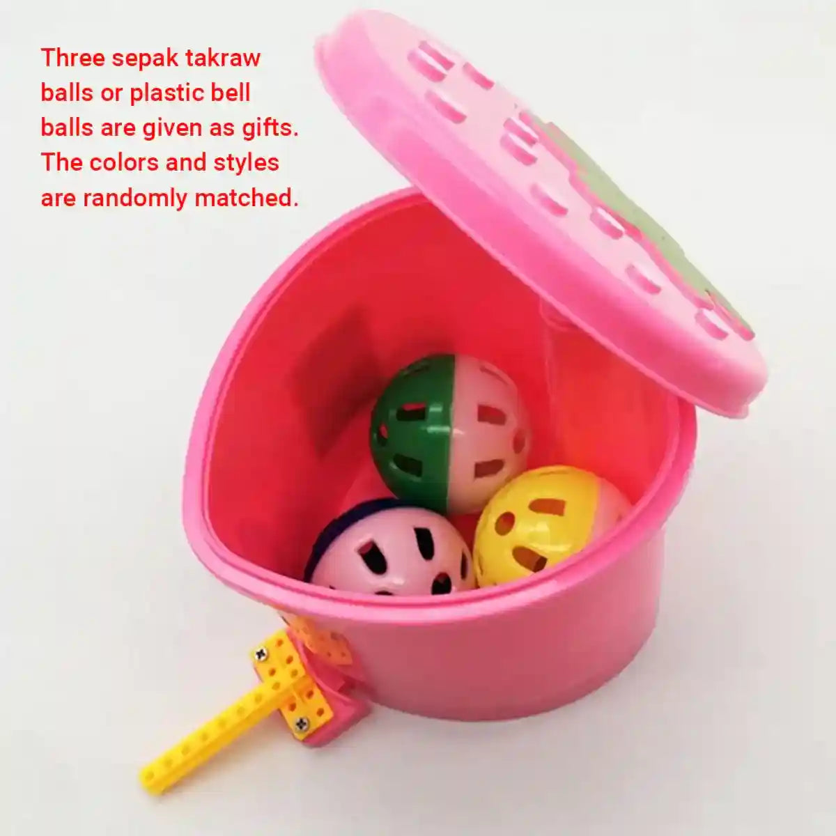 Interactive Bird Toy Set with Training Balls and Bucket for Parrots