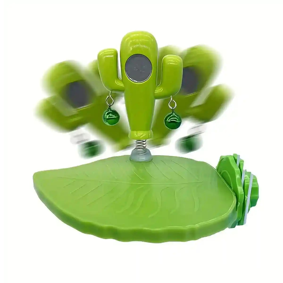 Rocking Cactus Parrot Toy with Mirror and Bells