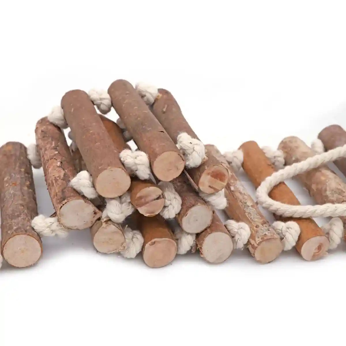 Wooden Parrot Ladder Toy 2PCS Hanging Bridge for Birds Cage