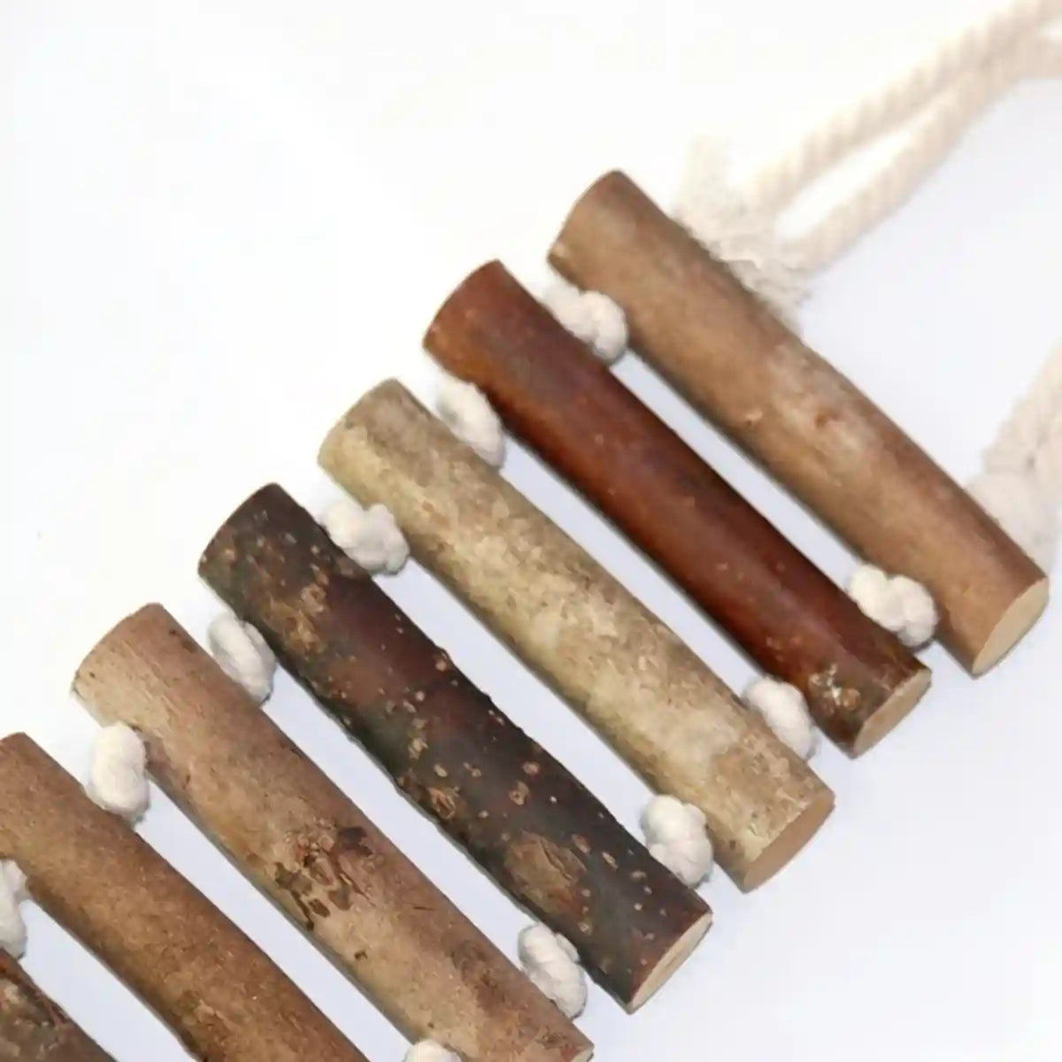 Wooden Parrot Ladder Toy 2PCS Hanging Bridge for Birds Cage