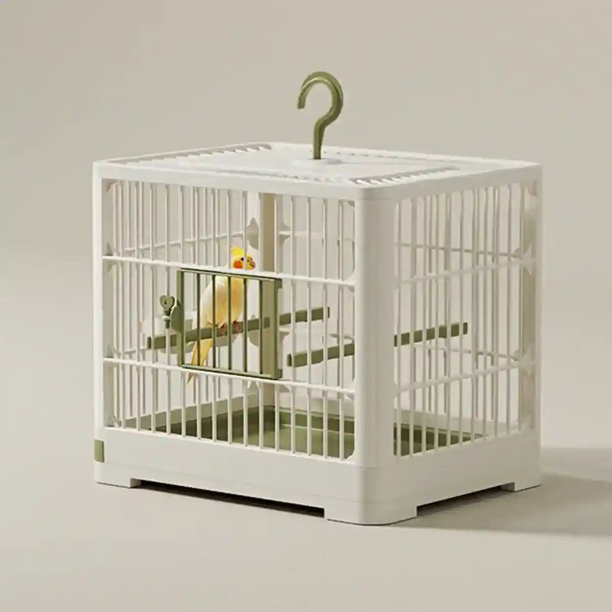Portable Bird Cage with Tray & Hook Travel Cage for Small Birds