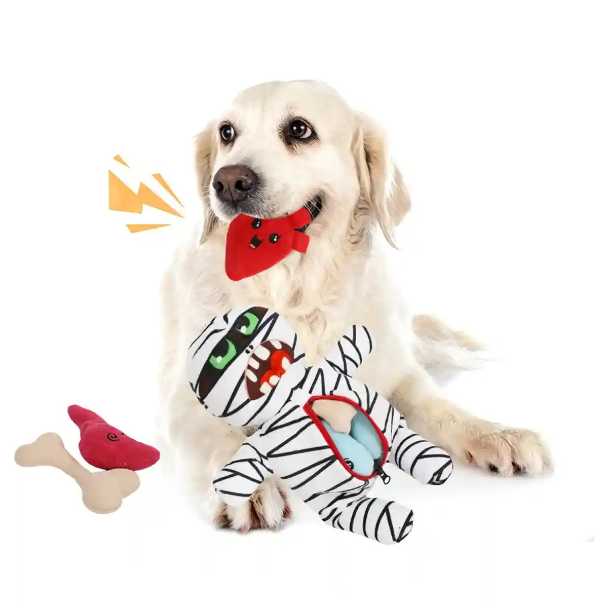 Mummy Plush Dog Toy Set 9-in-1 Interactive