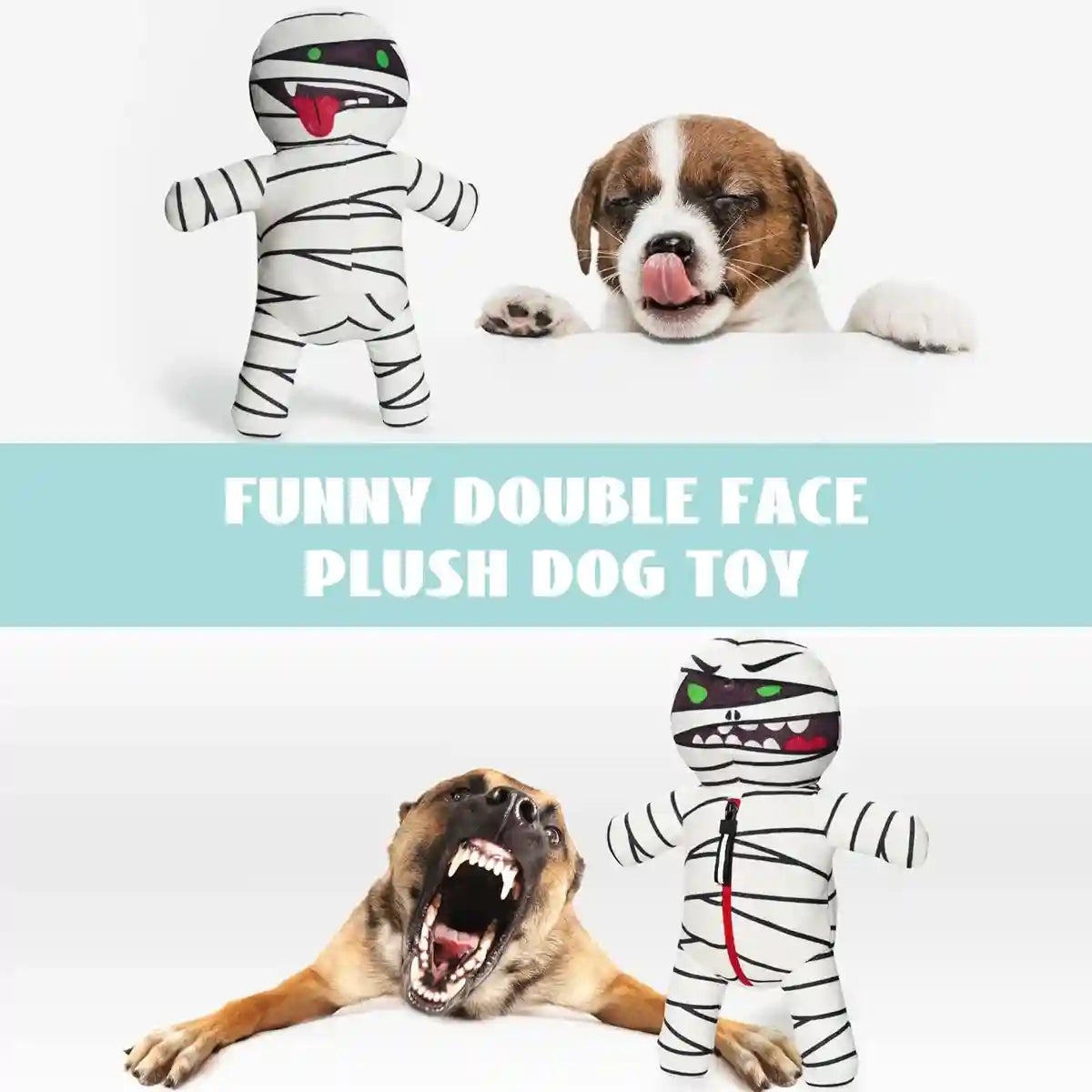 Mummy Plush Dog Toy Set 9-in-1 Interactive