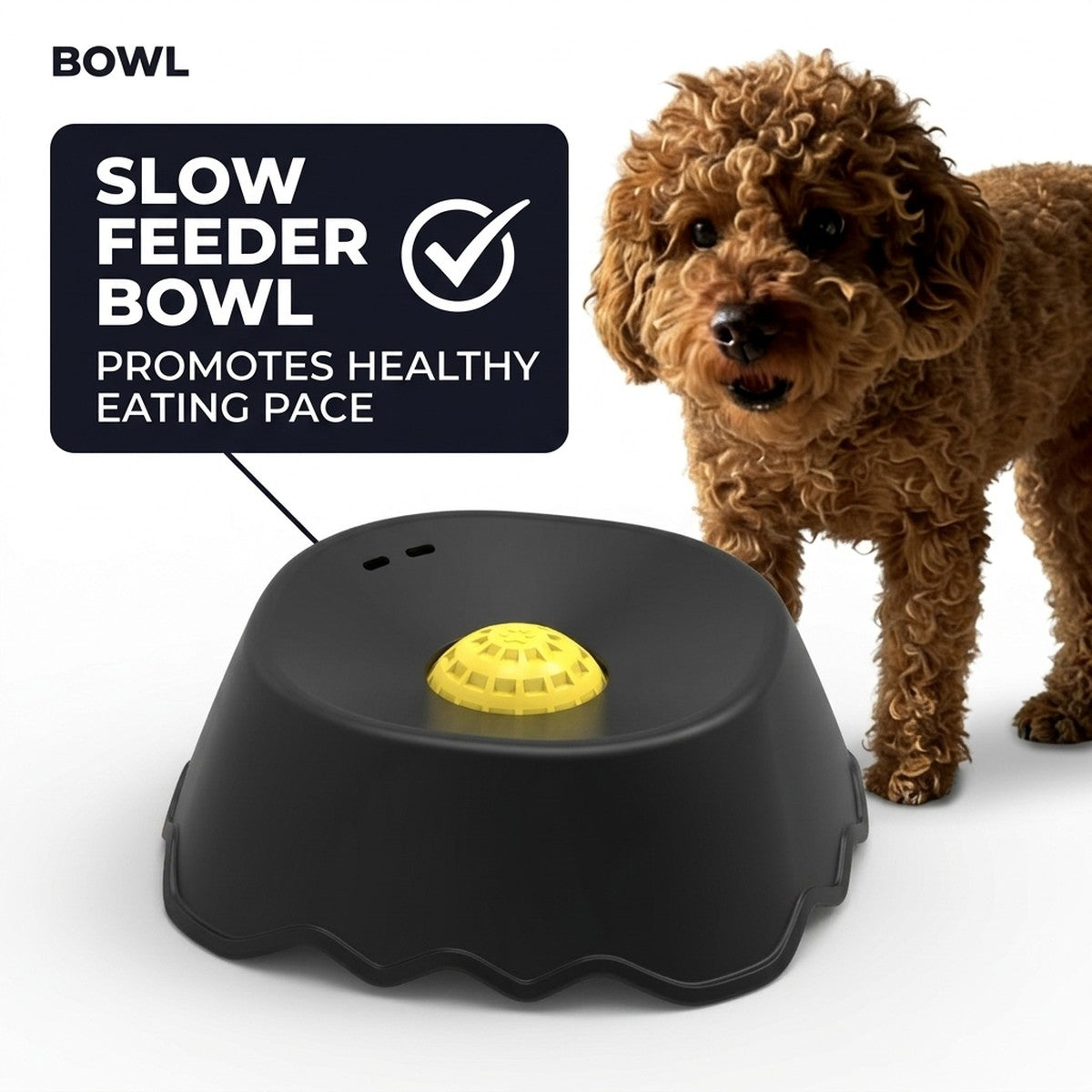 Slow Feeder Dog Lick Bowl for Wet Food