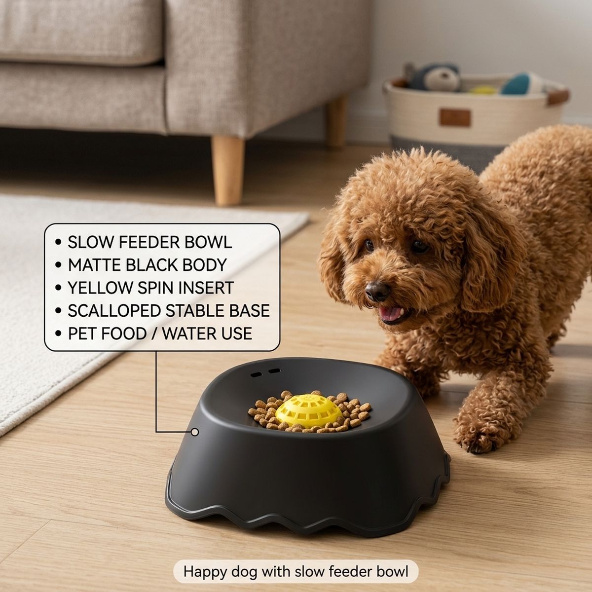 Slow Feeder Dog Lick Bowl for Wet Food