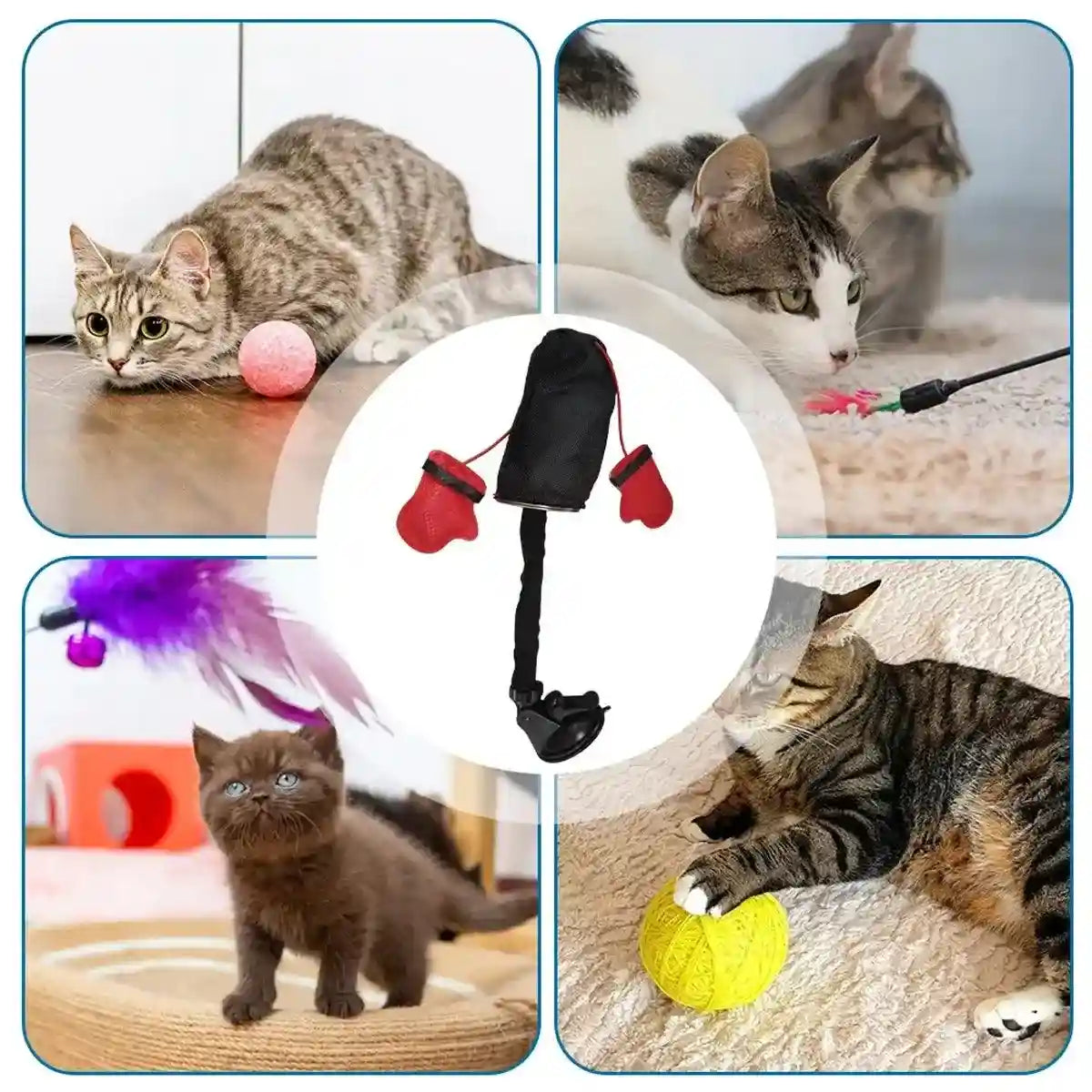 Interactive Cat Boxing Toy Fun Punching Bag for Active Play