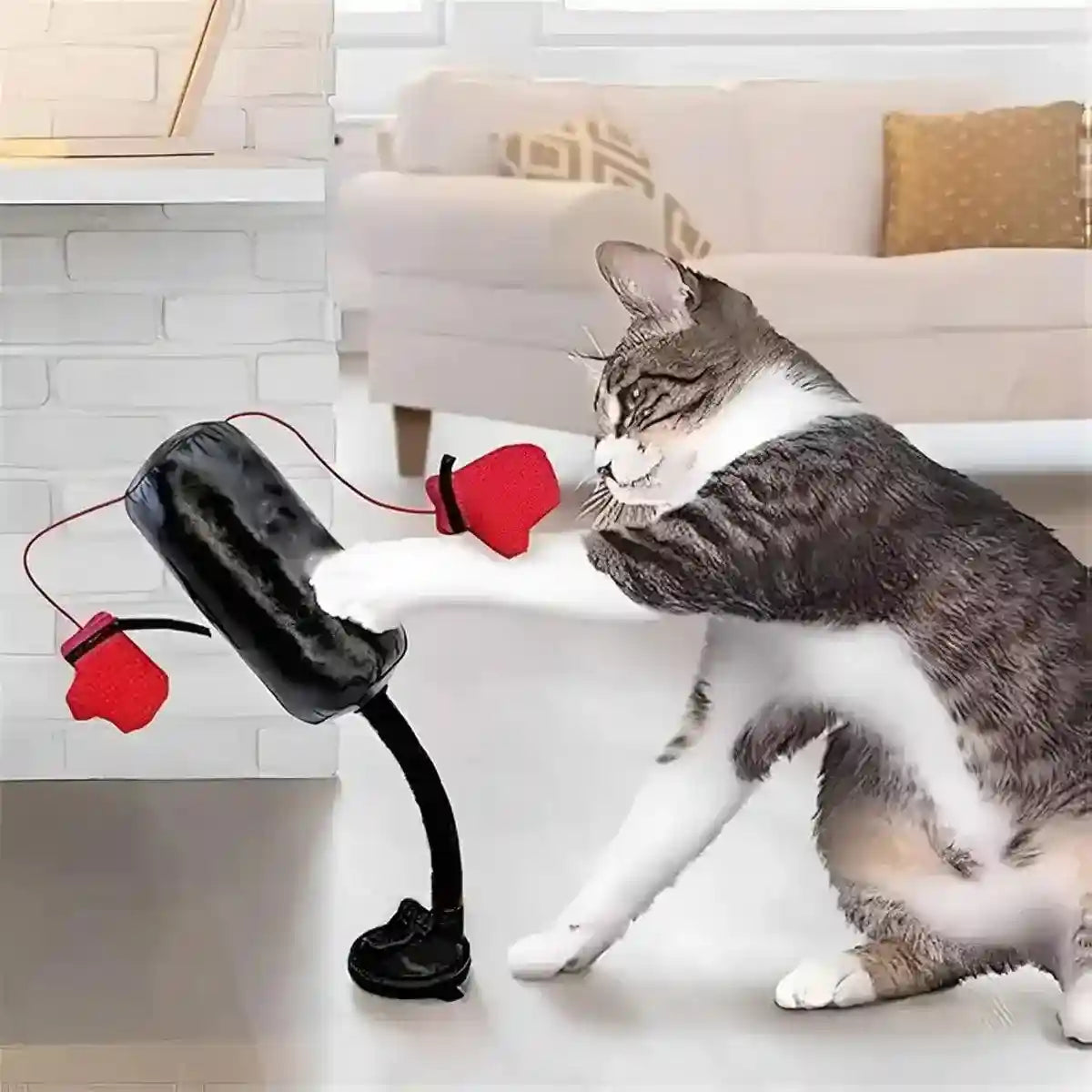 Interactive Cat Boxing Toy Fun Punching Bag for Active Play