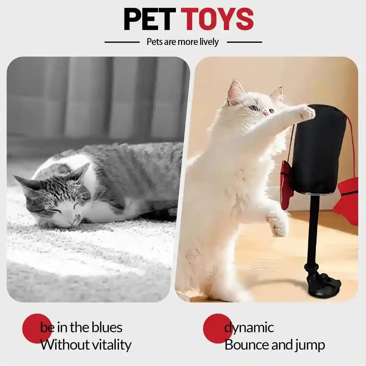 Interactive Cat Boxing Toy Fun Punching Bag for Active Play