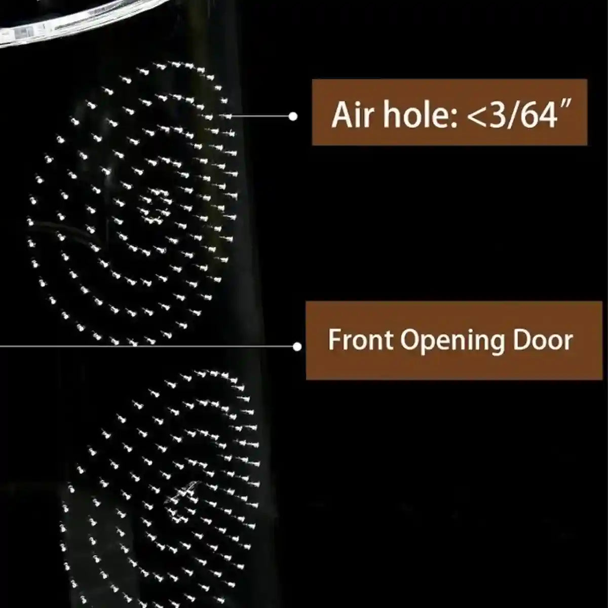 Transparent Cylindrical Pet Breeding Box