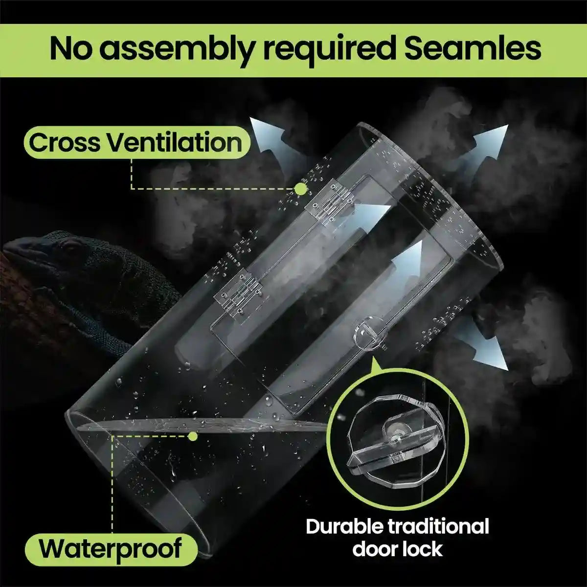 Transparent Cylindrical Pet Breeding Box