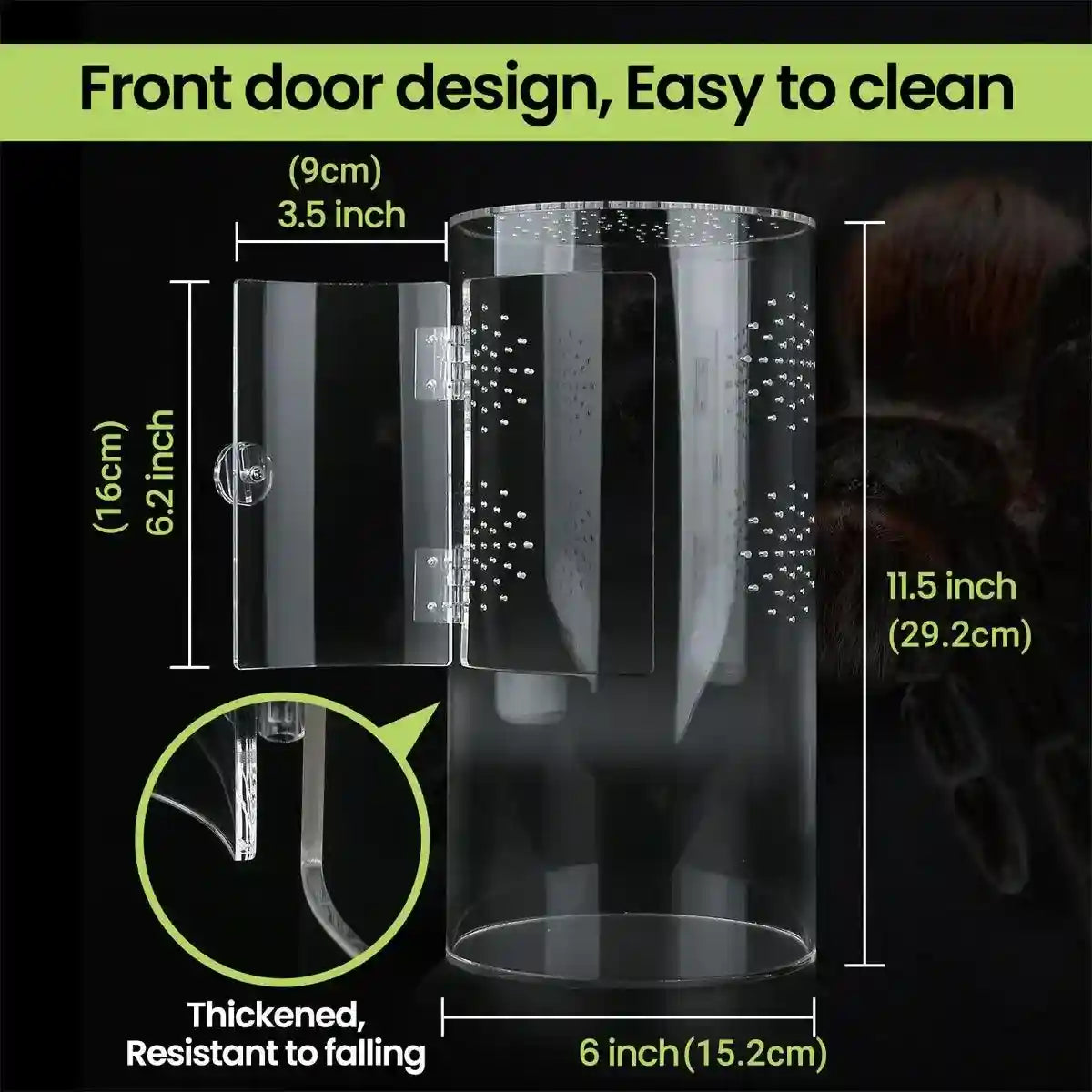 Transparent Cylindrical Pet Breeding Box