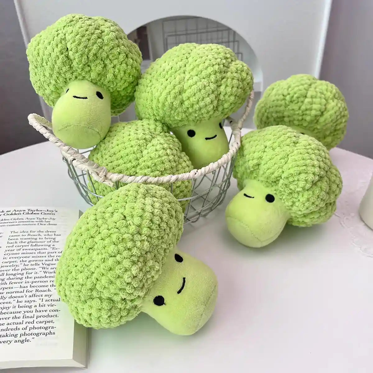 Broccoli Dog Plush Toy With Squeaker