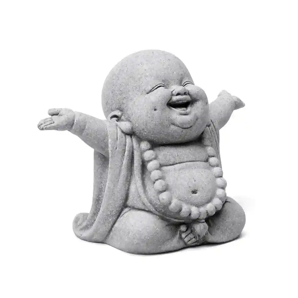 Mini Cement Buddha Figurine for Spiritual Aquarium Decoration