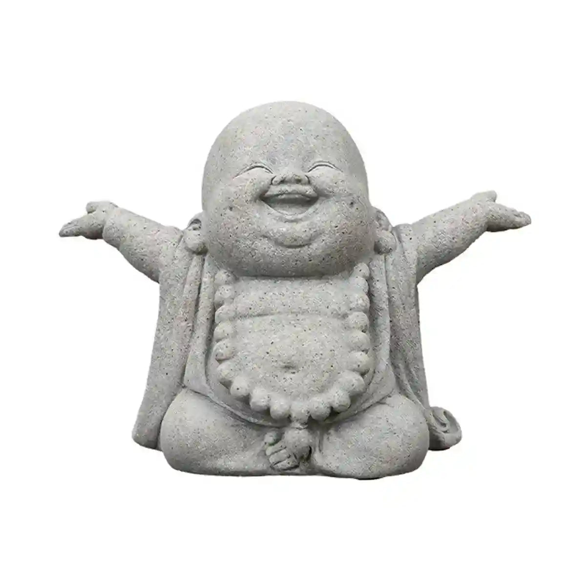 Mini Cement Buddha Figurine for Spiritual Aquarium Decoration