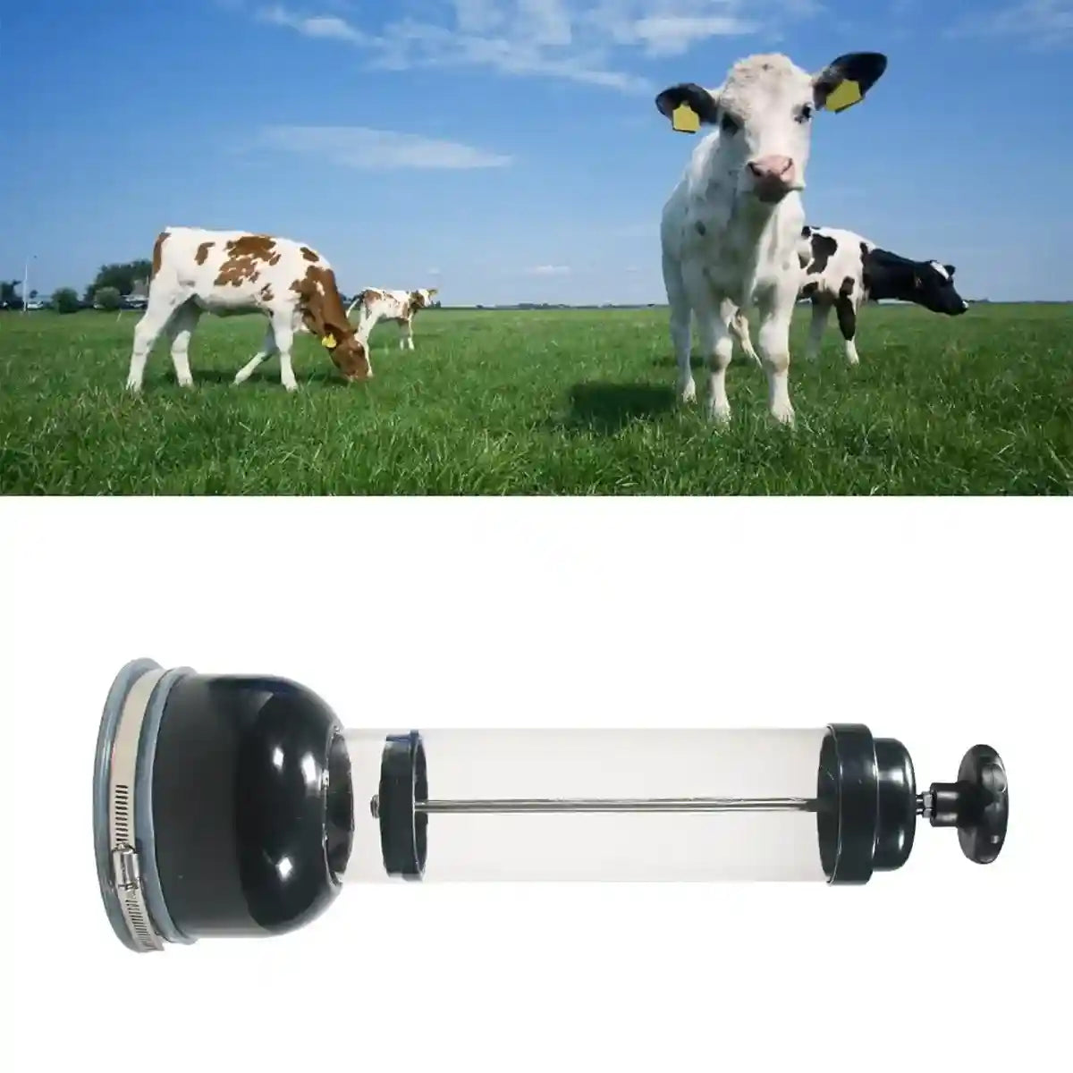 Emergency Calf Pump for Newborn Resuscitation Adjustable Suction Tool