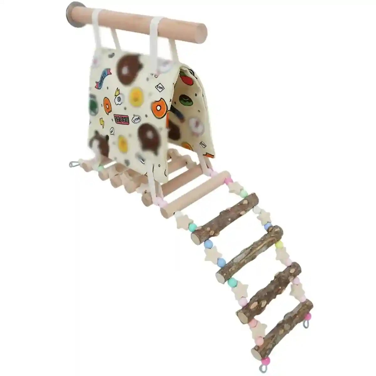 Canvas Bird Hammock with Ladder