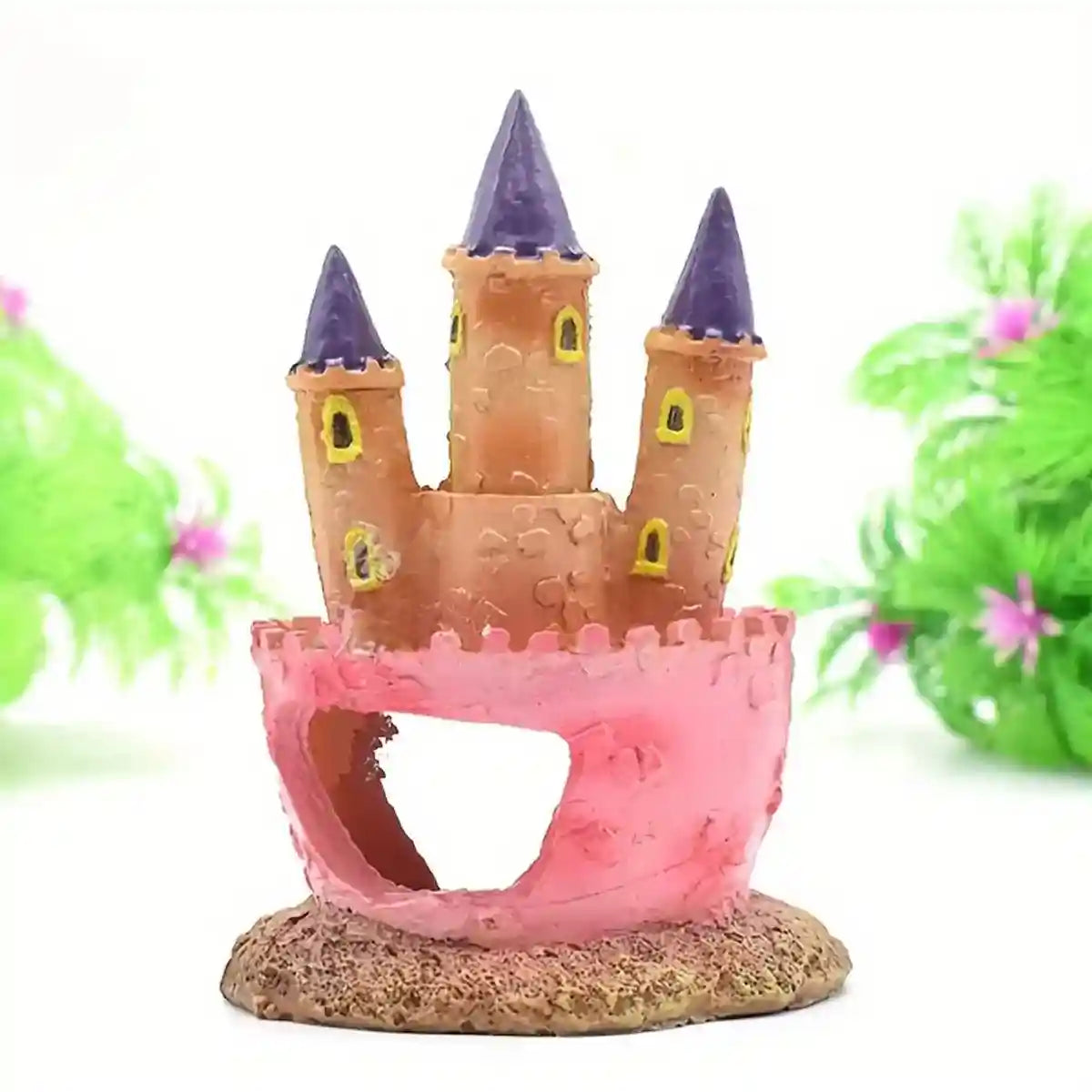 Resin Castle Aquarium Ornament Decorative Fish Tank Hideout