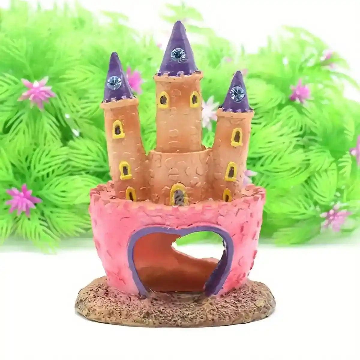 Resin Castle Aquarium Ornament Decorative Fish Tank Hideout