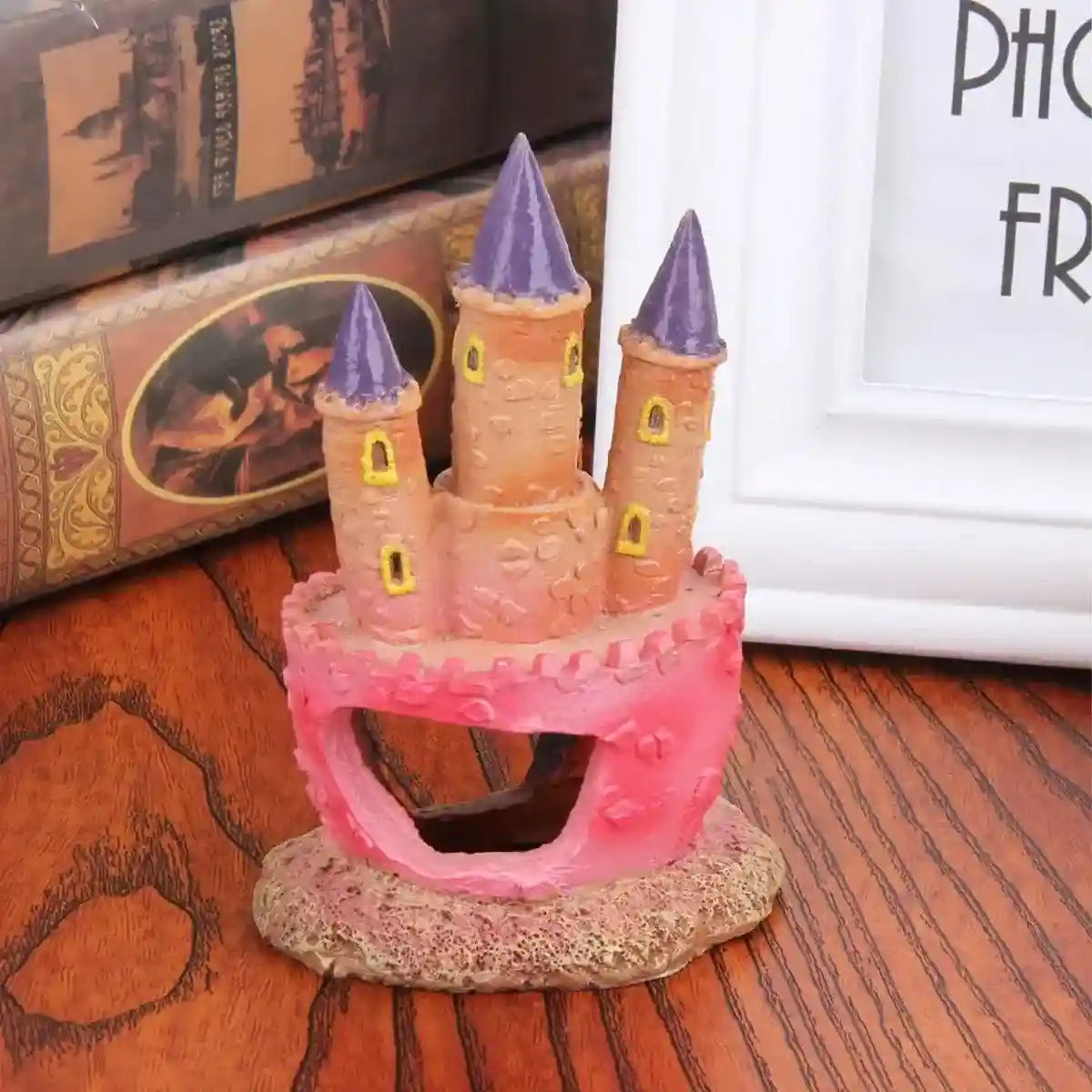 Resin Castle Aquarium Ornament Decorative Fish Tank Hideout